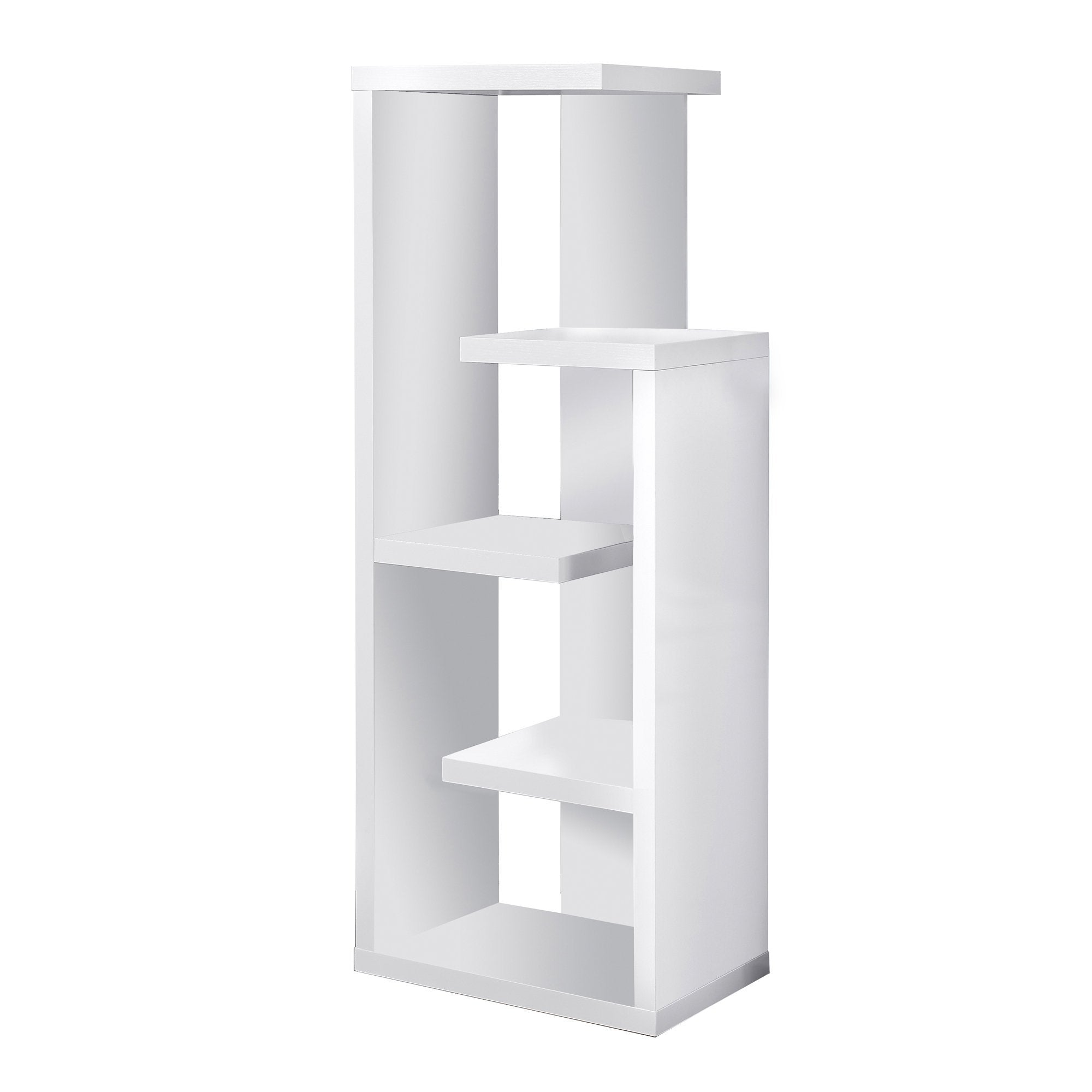 White Hollow Core Bookcase