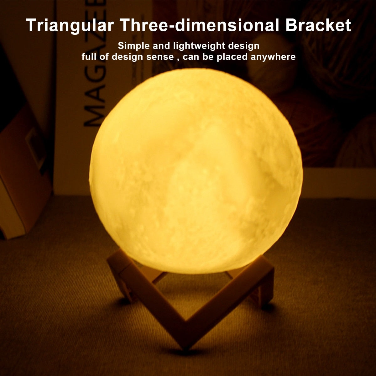 Trifold Moon Lamp
