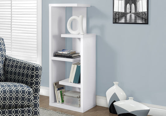 White Hollow Core Bookcase