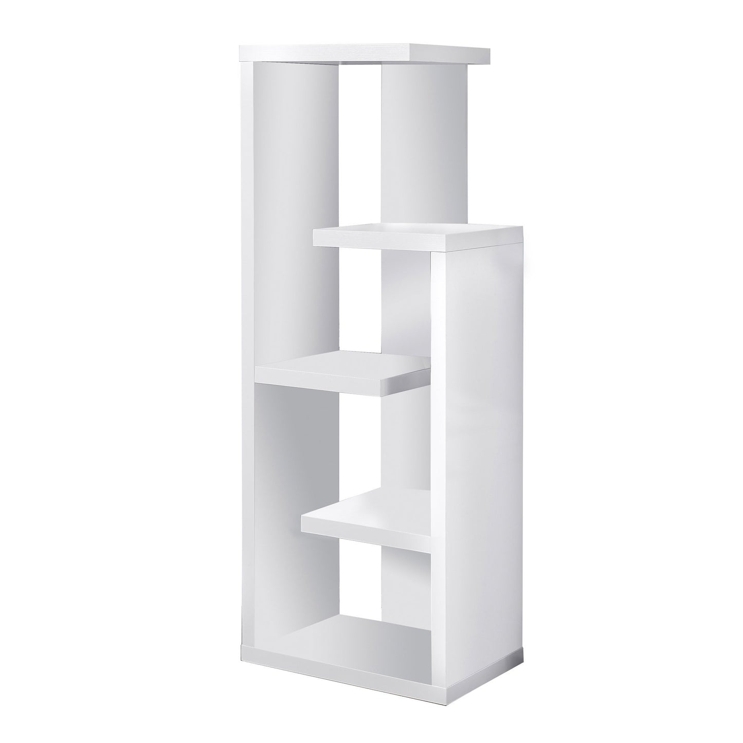 White Hollow Core Bookcase