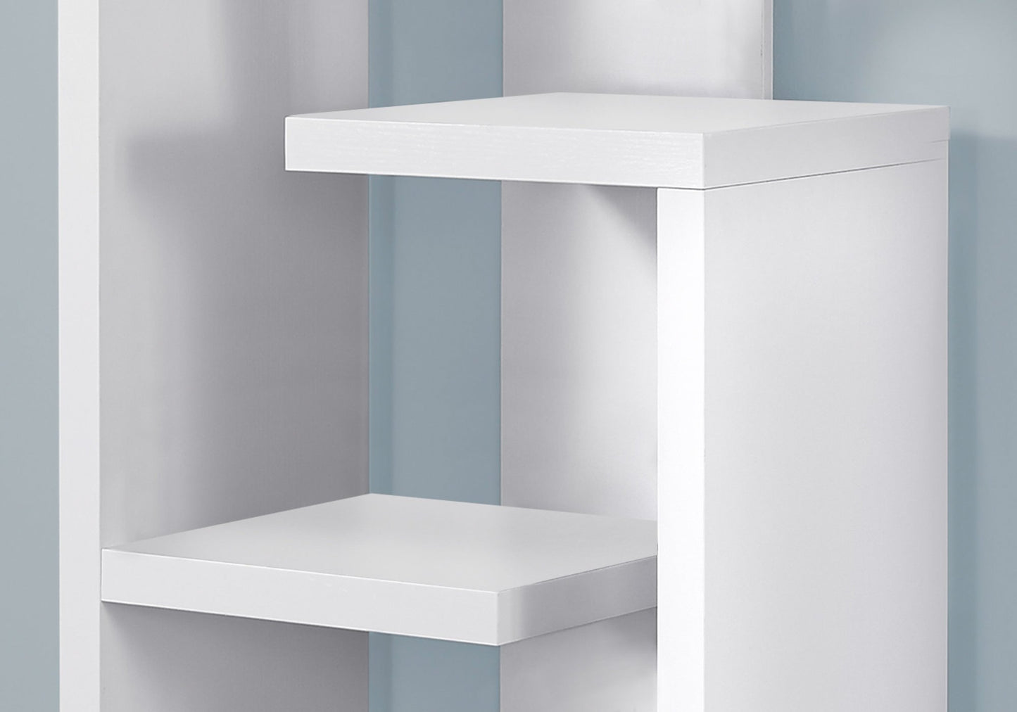 White Hollow Core Bookcase