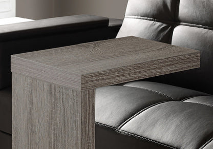 White Hollow Core Accent Table