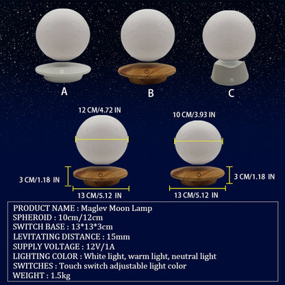 Shockwave Floating Moon Lamp