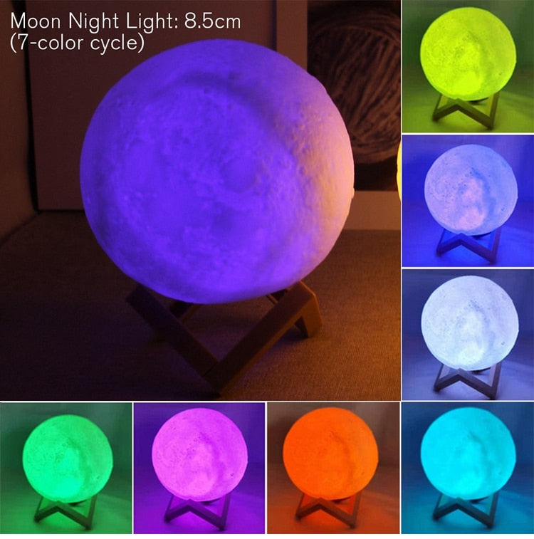 Trifold Moon Lamp