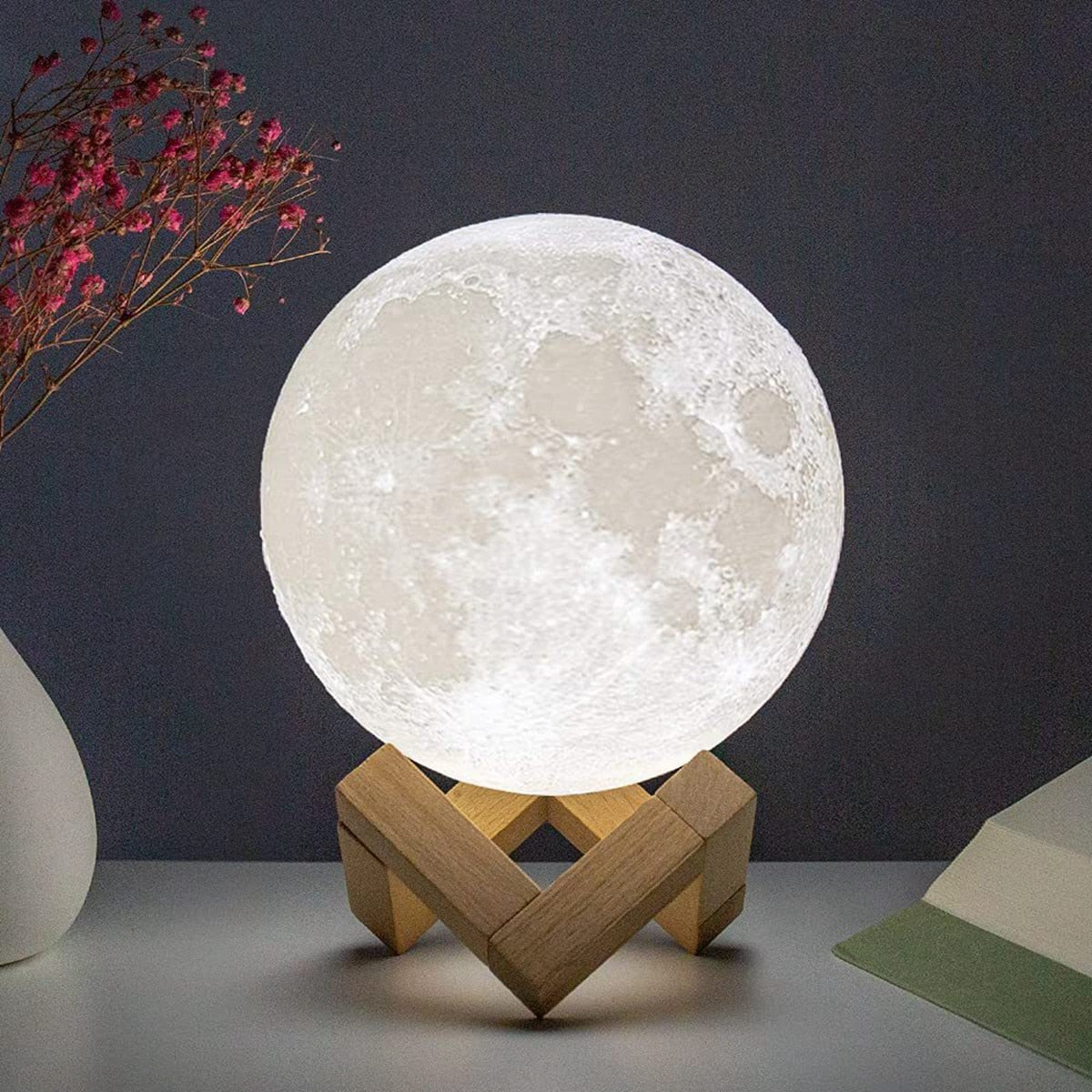 Trifold Moon Lamp