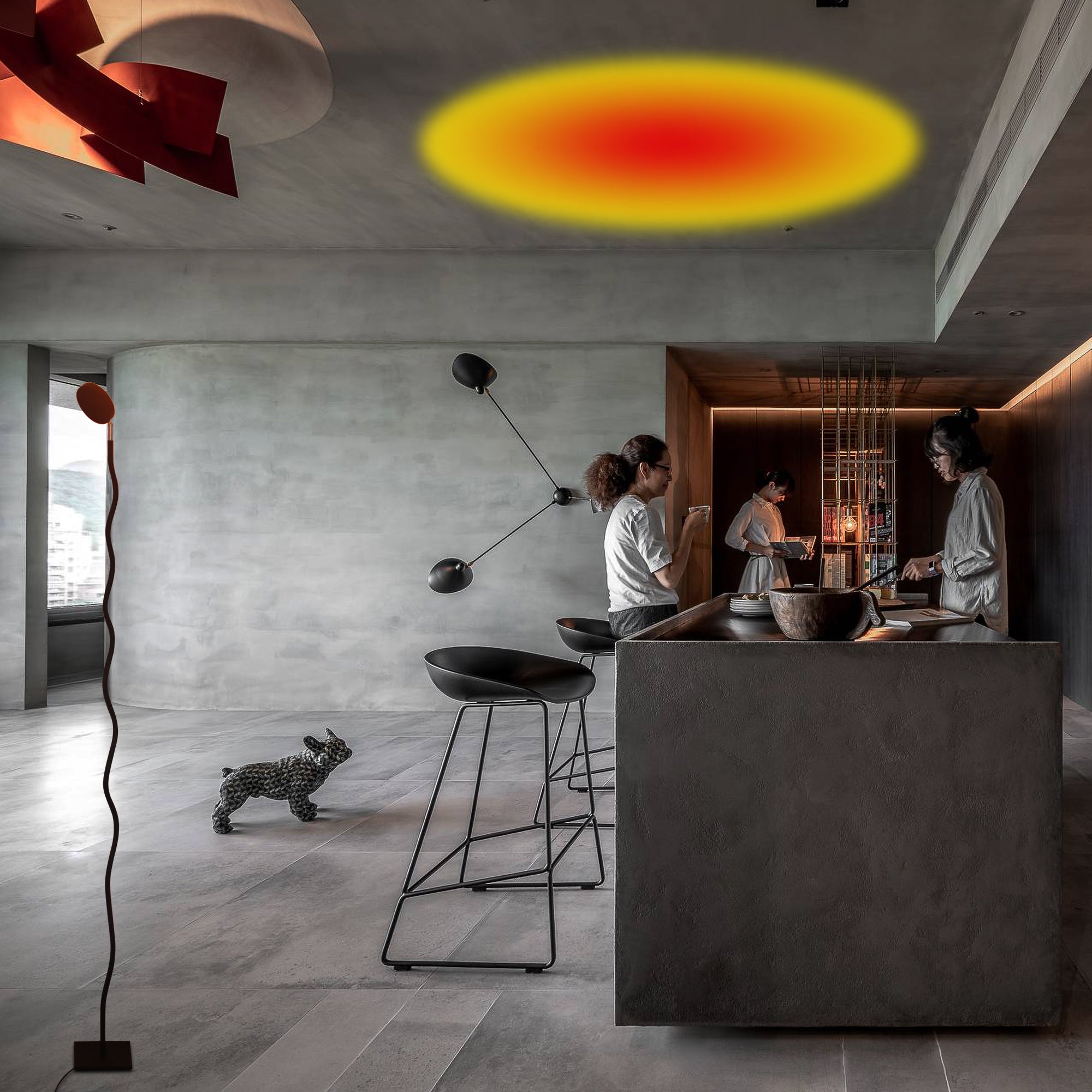 Solar Array Standing Lamp